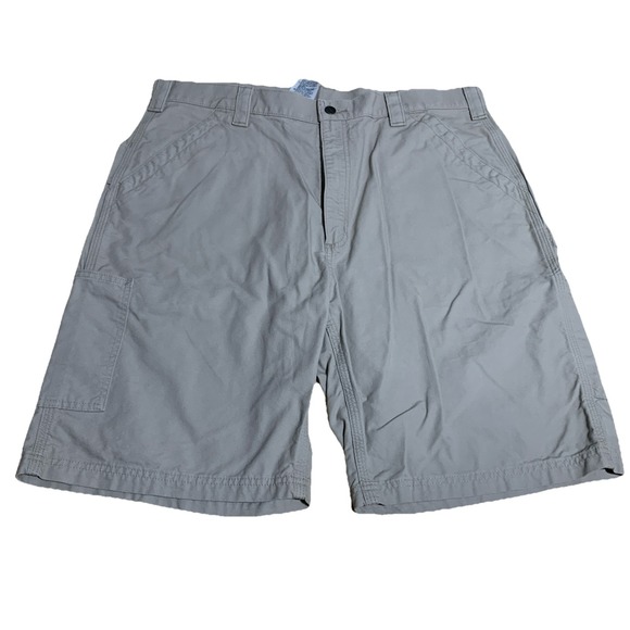 Carhartt Other - Vintage Carhartt Carpenter Shorts 40x10 B147 Light Tan Cotton Original Fit